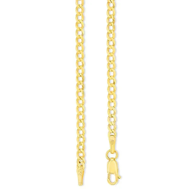 14k Yellow Gold Elegant Filigree Two Tone Elephant Pendant with Cuban Chain Necklace