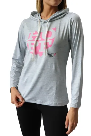 3220 - Women's Komen Hope Ohio Hoodie/Heather Grey