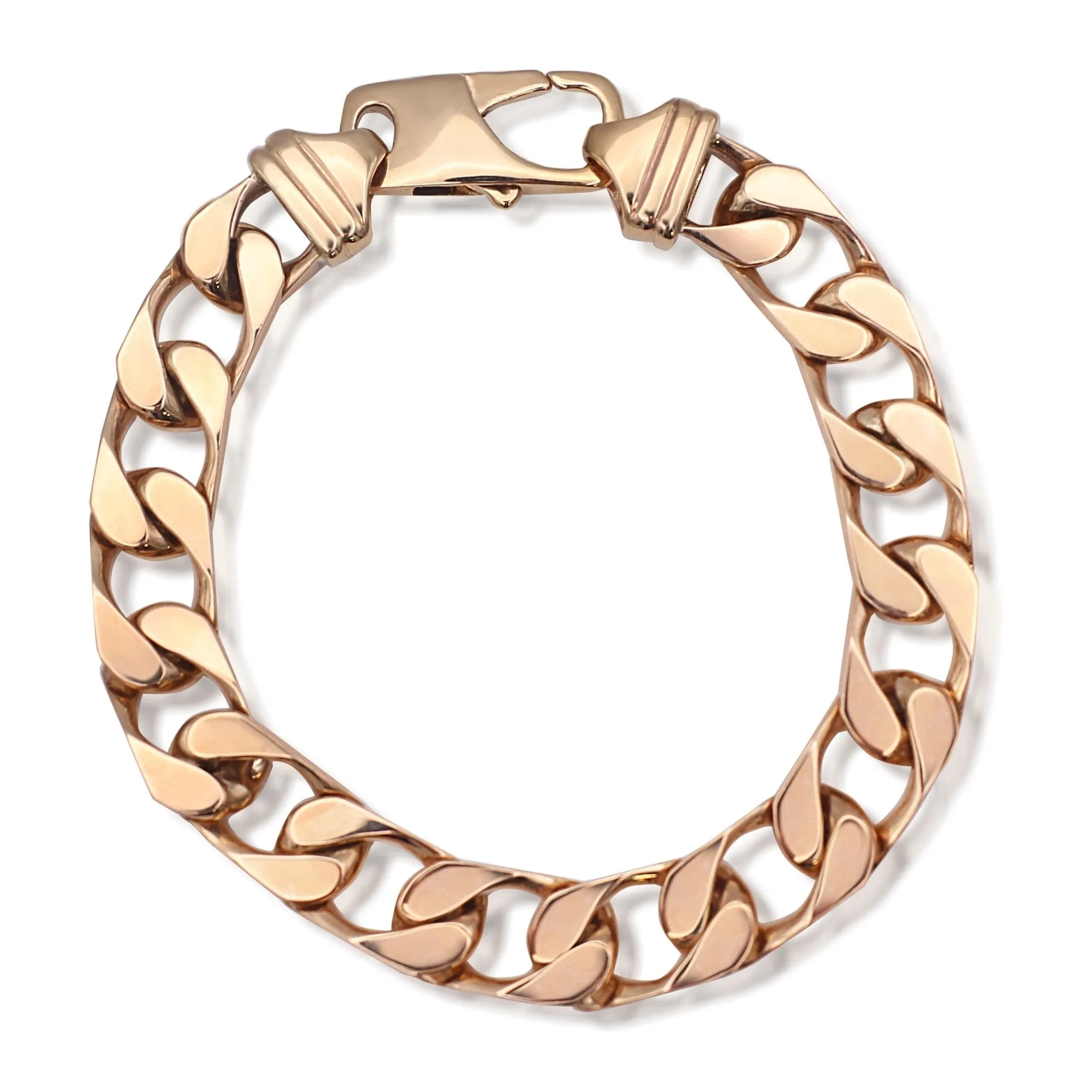 8.5" Curb Link Bracelet - 9ct Yellow Gold