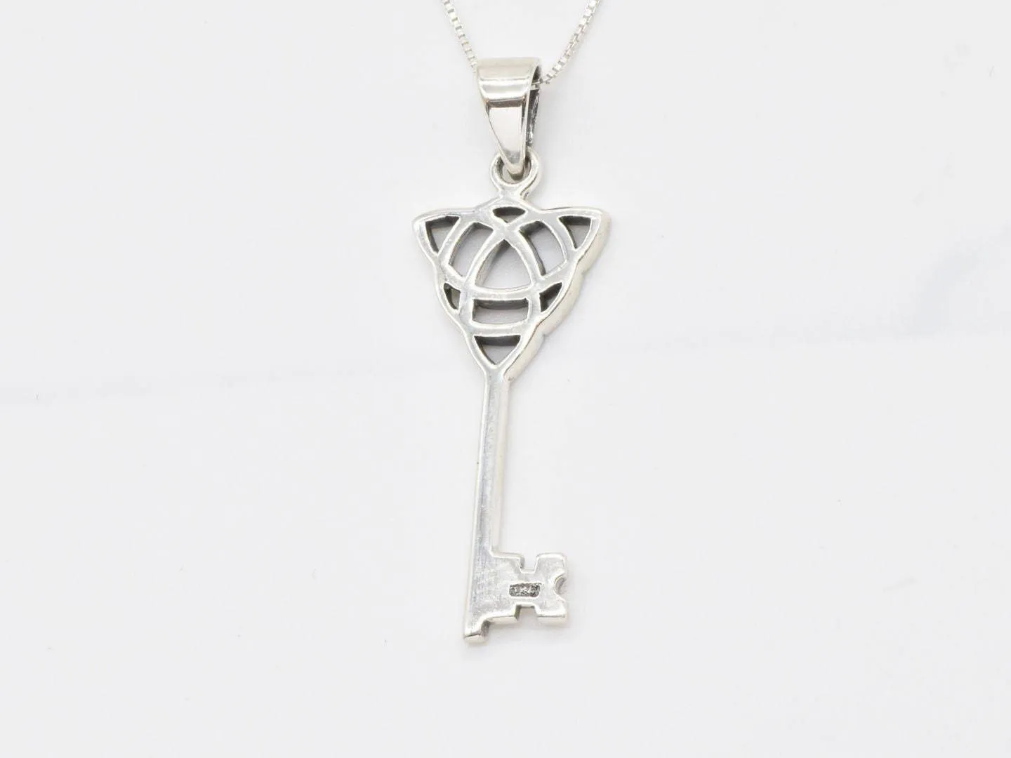 Celtic Key Pendant - Trinity Knot Necklace - Symbolic Key Pendant