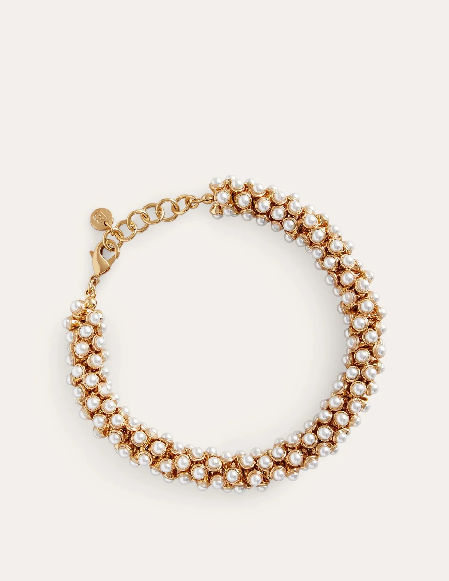 Cluster Pearl Bracelet-Gold