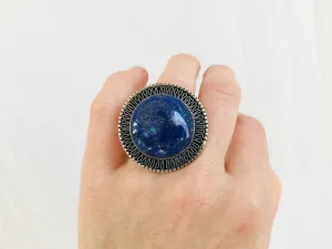 Lapis Lazuli Ring. Adjustable.