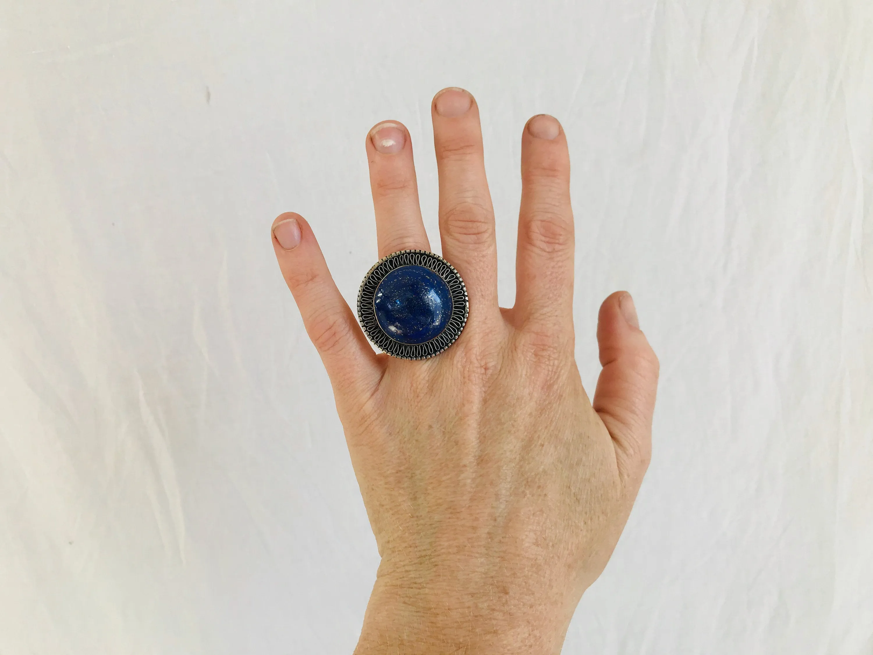 Lapis Lazuli Ring. Adjustable.