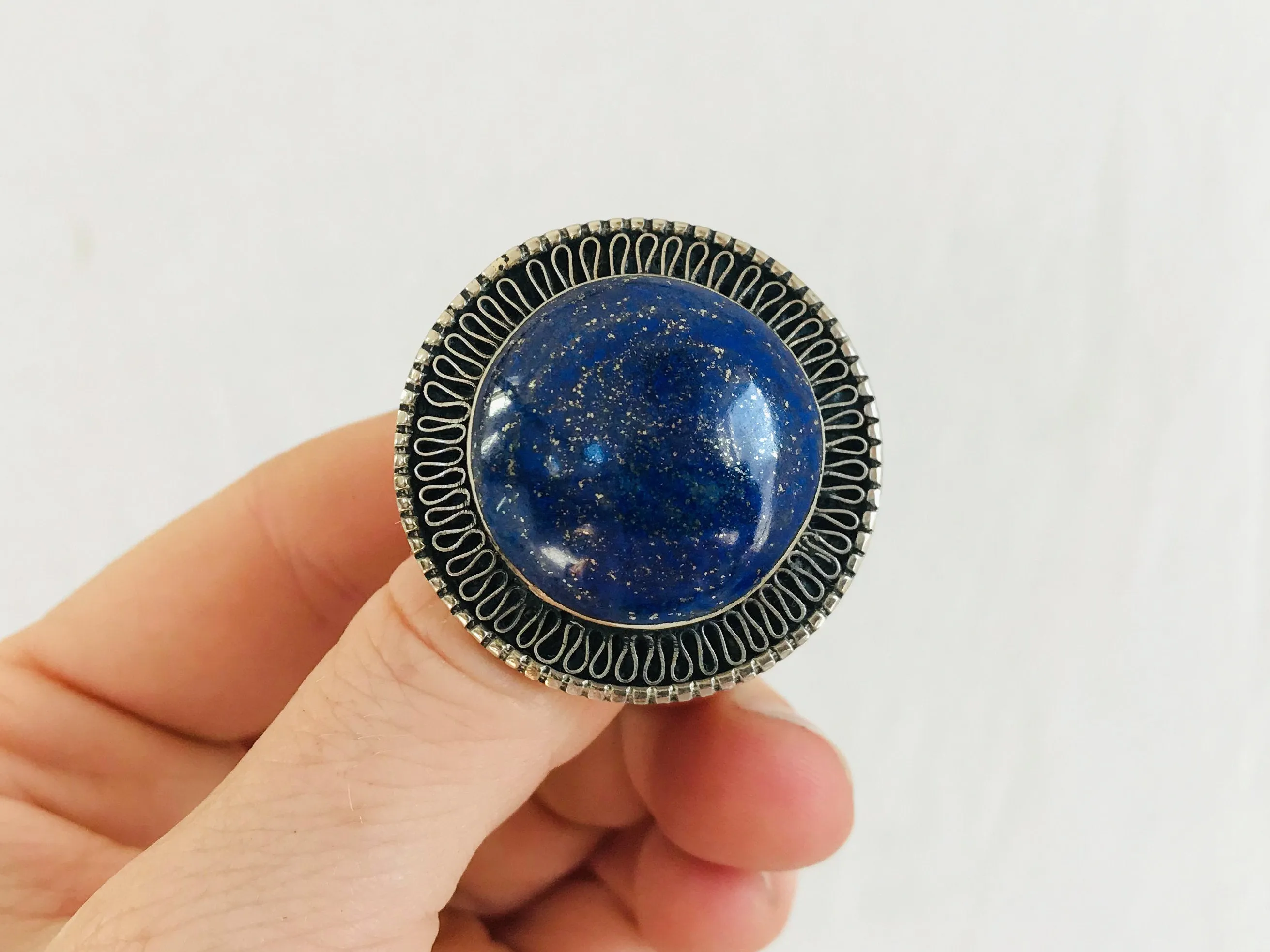 Lapis Lazuli Ring. Adjustable.