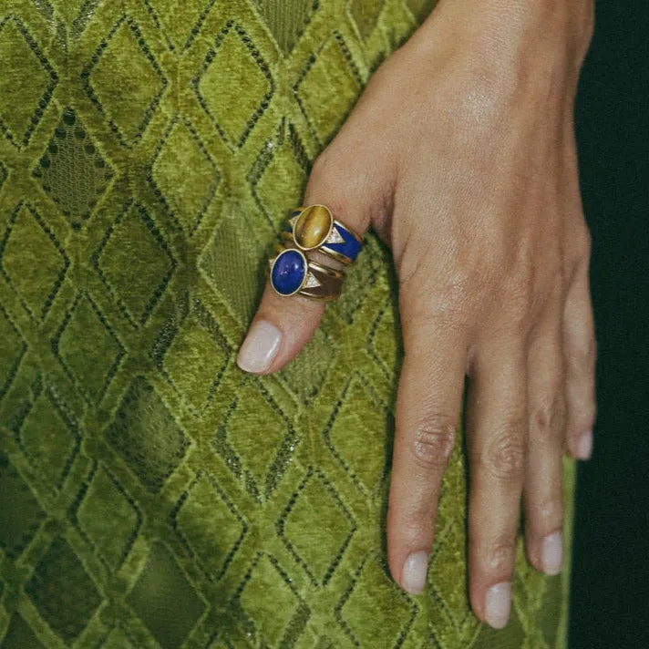 Lapis Madera Ring
