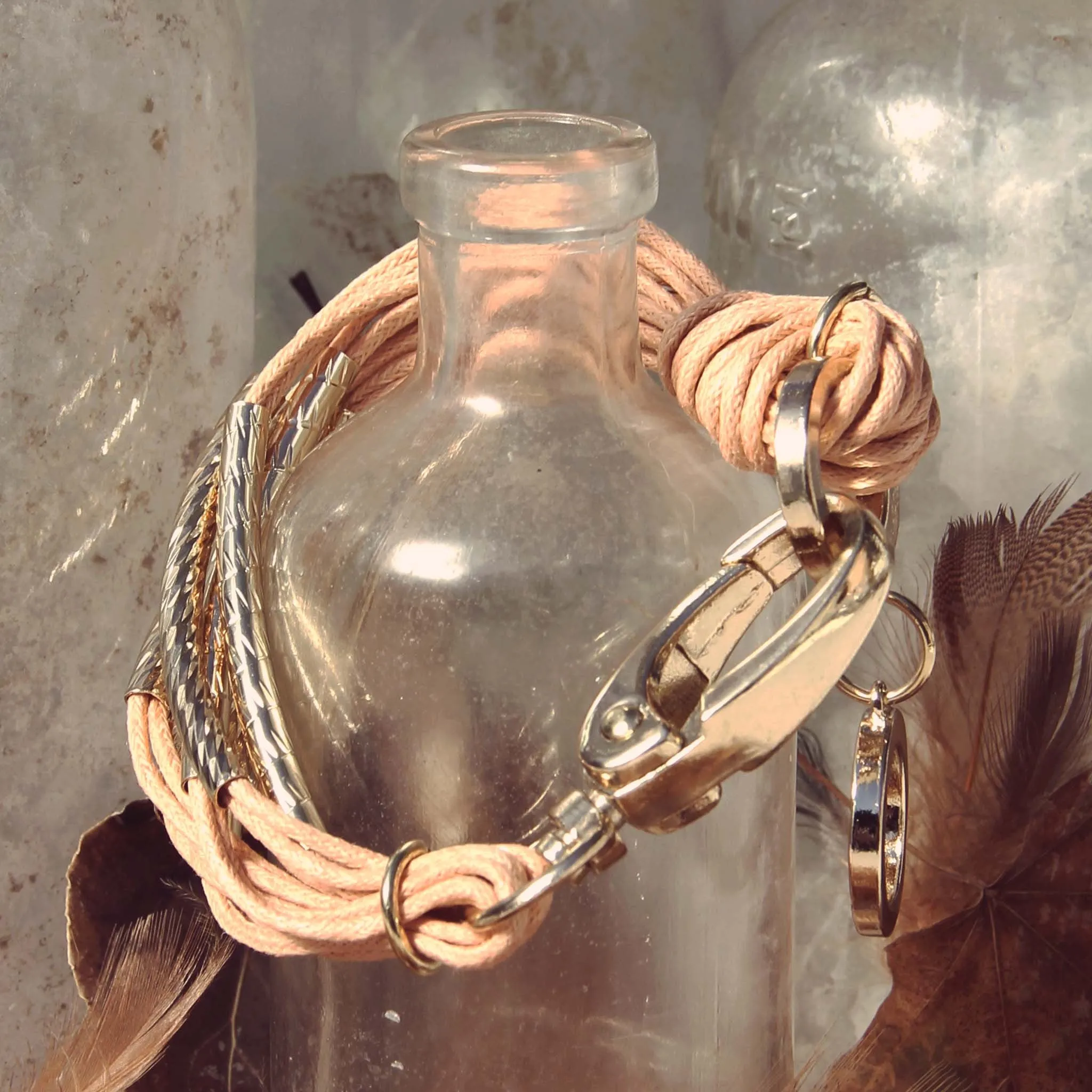 October Bundle Bracelet in Dusty Pink