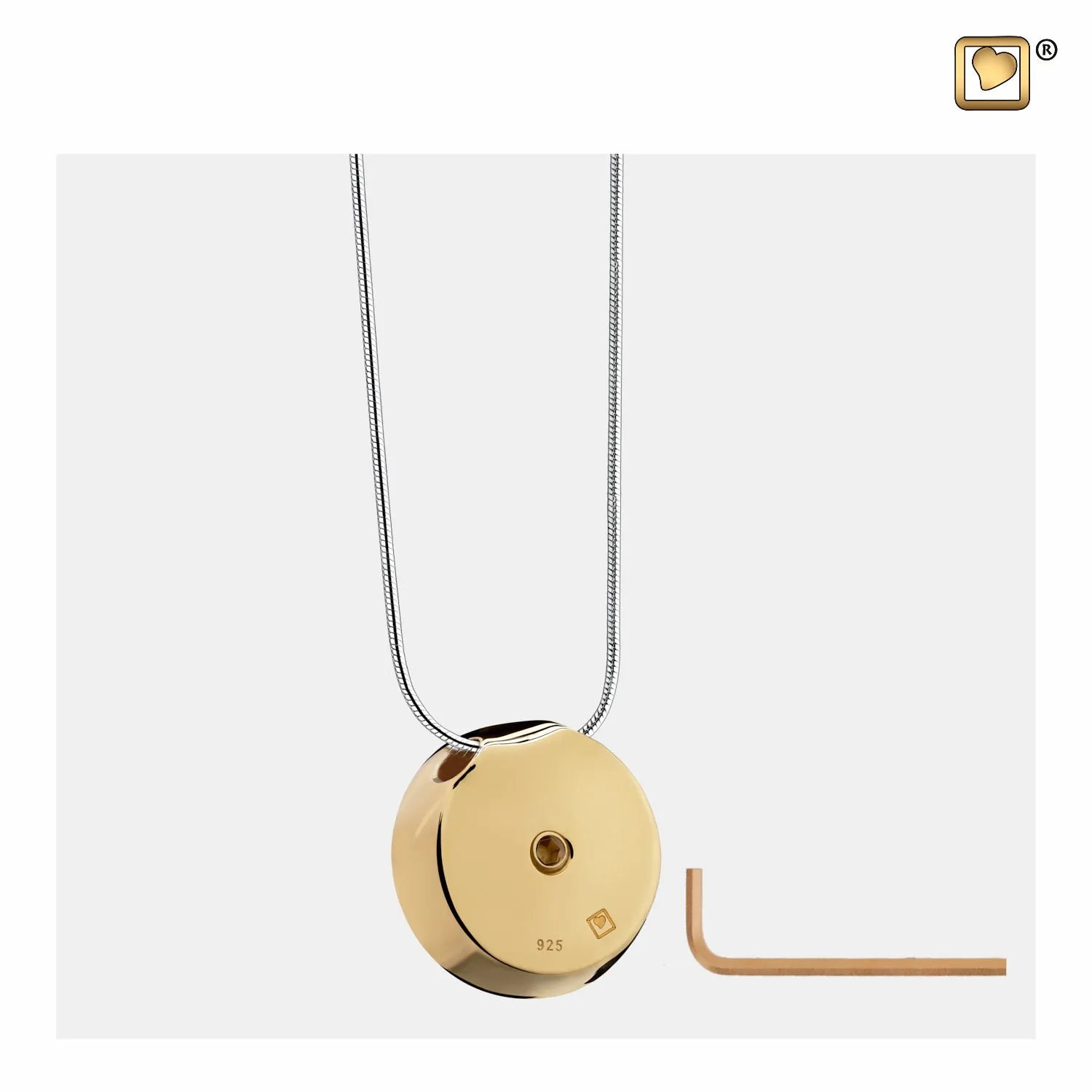 Pendant: Mother of Pearl - Gold Vermeil - PD1290