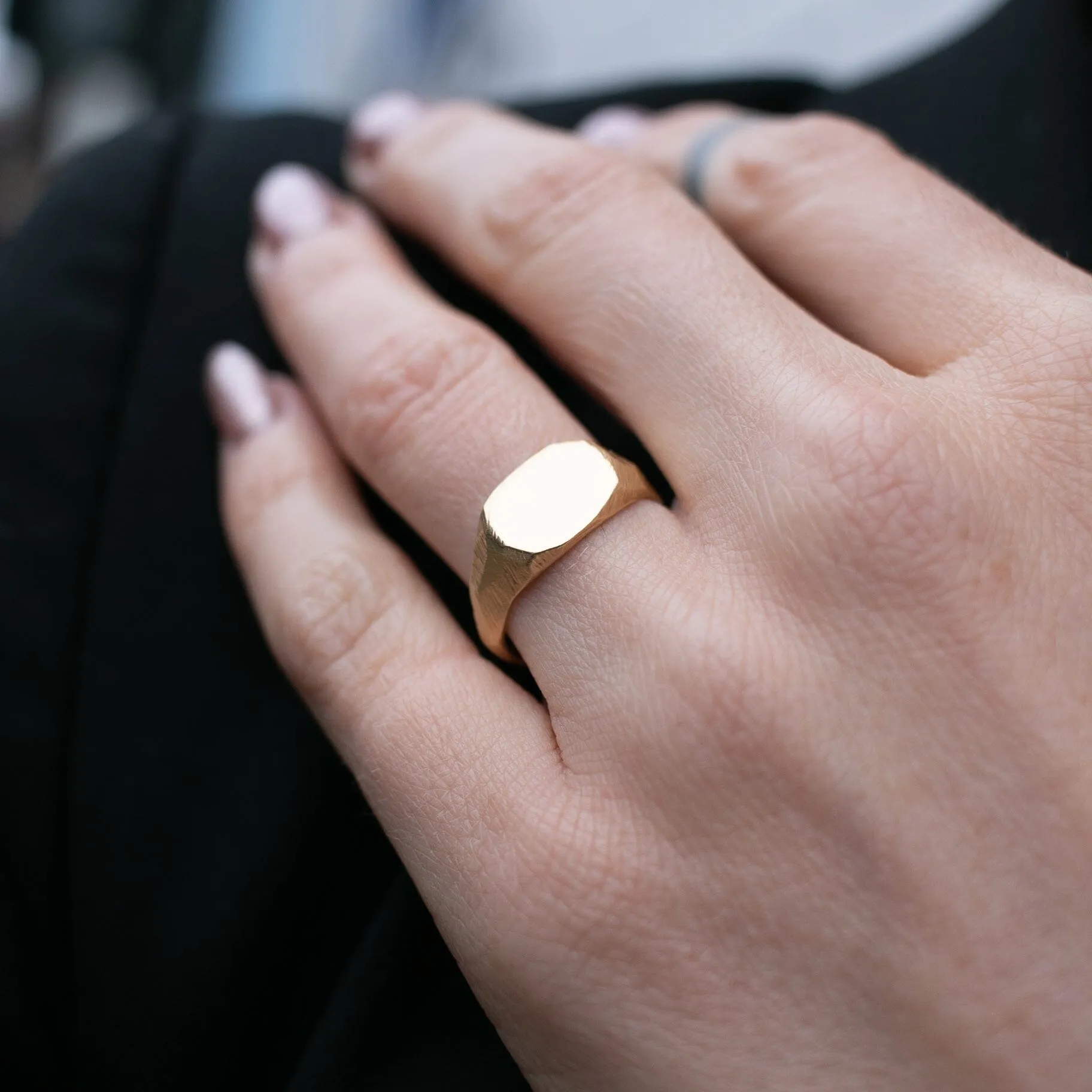 Petite Signet Ring in Silver