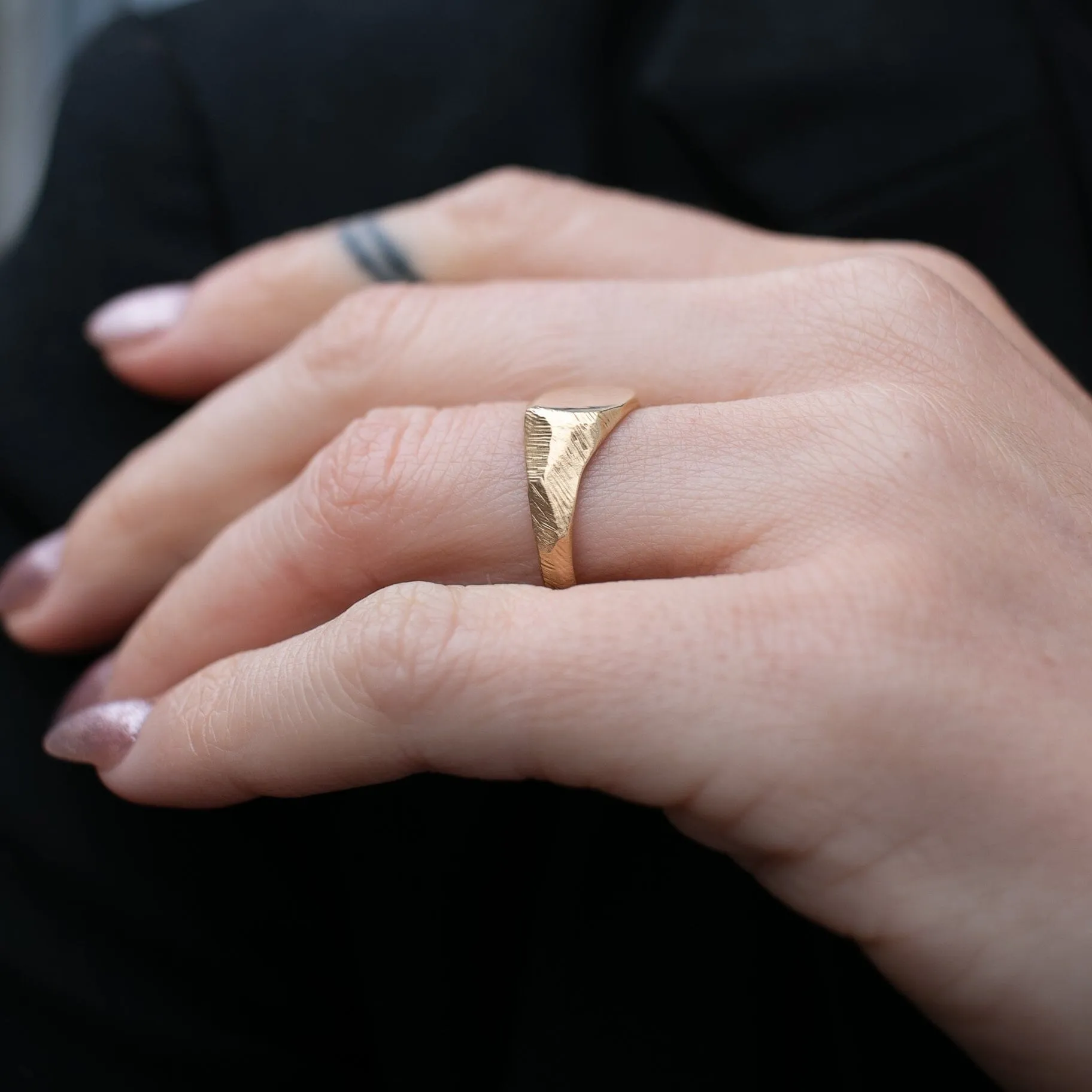 Petite Signet Ring in Silver