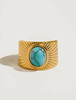 Reef Adjustable Turquoise Ring