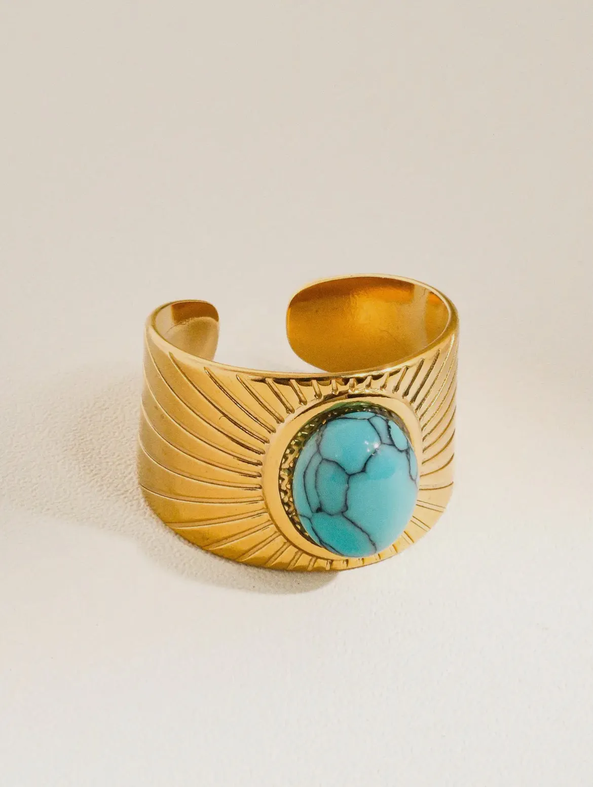 Reef Adjustable Turquoise Ring