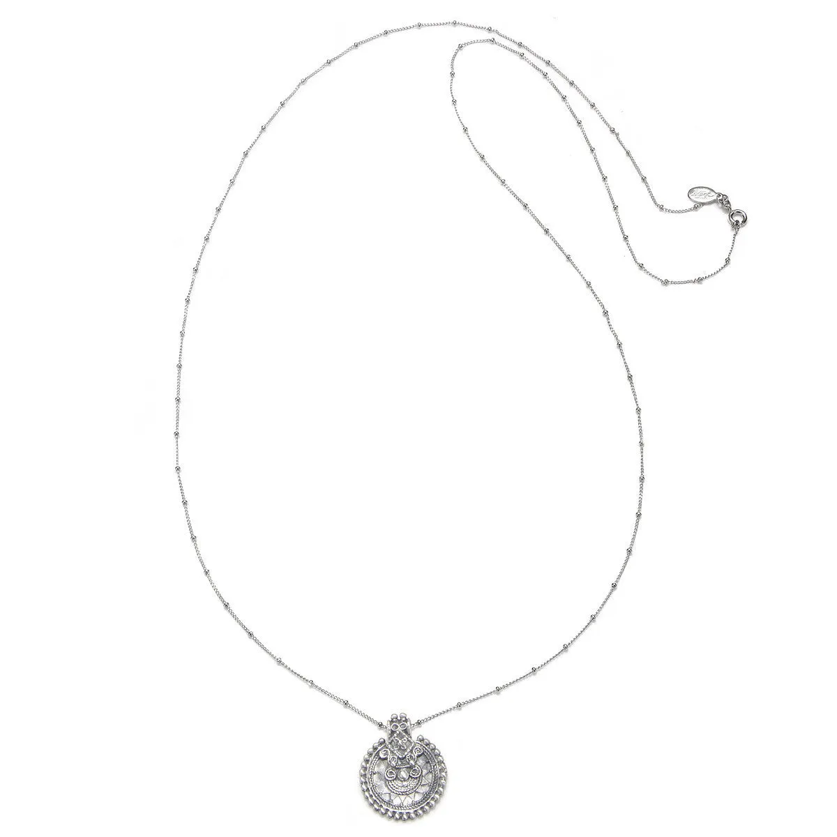 Silver Mandala Necklace