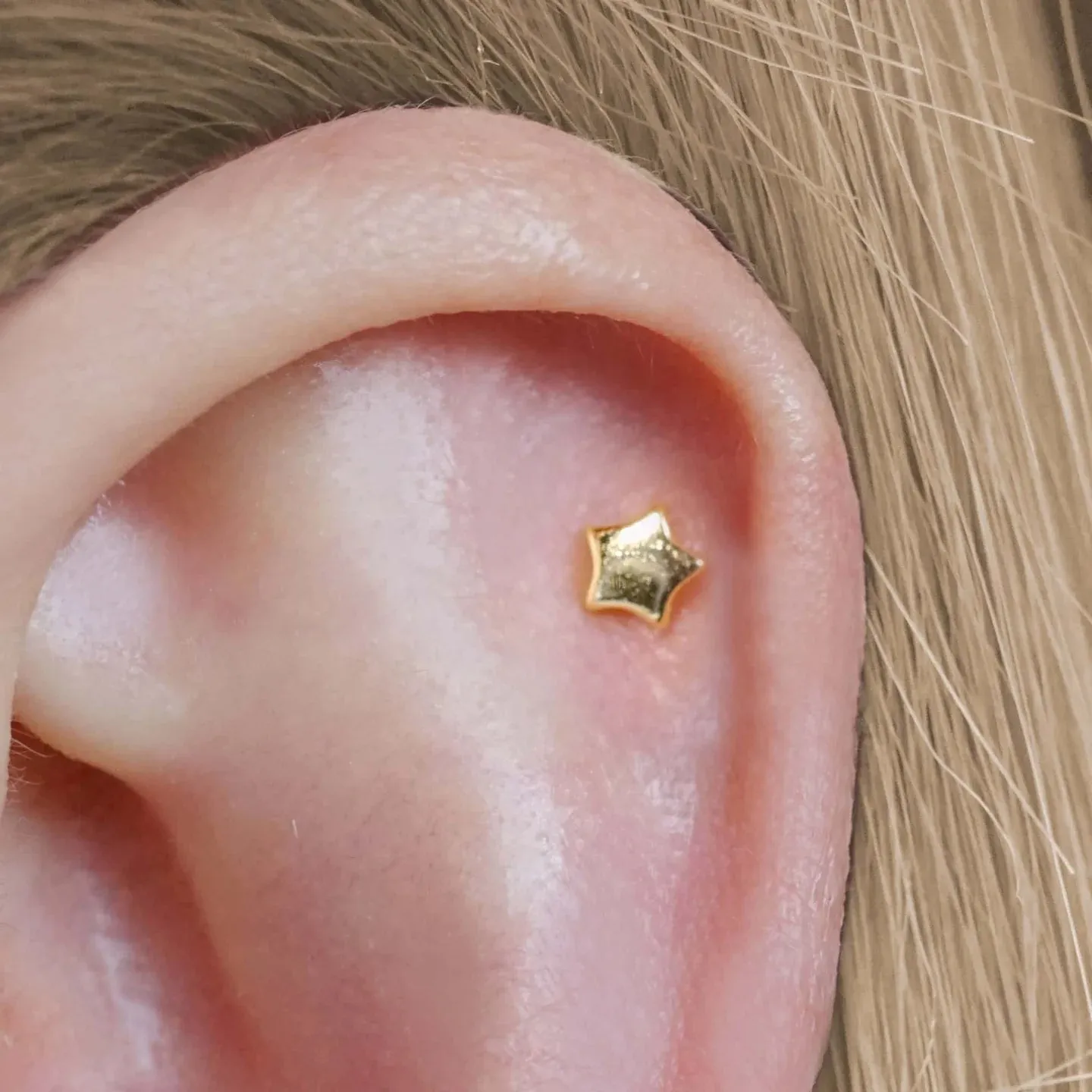 Small Stars Barbell Stud Earrings (20G)
