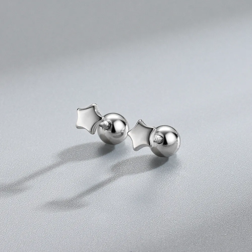 Small Stars Barbell Stud Earrings (20G)