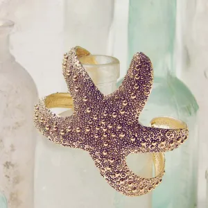 Sparkling Starfish Cuff Bracelet
