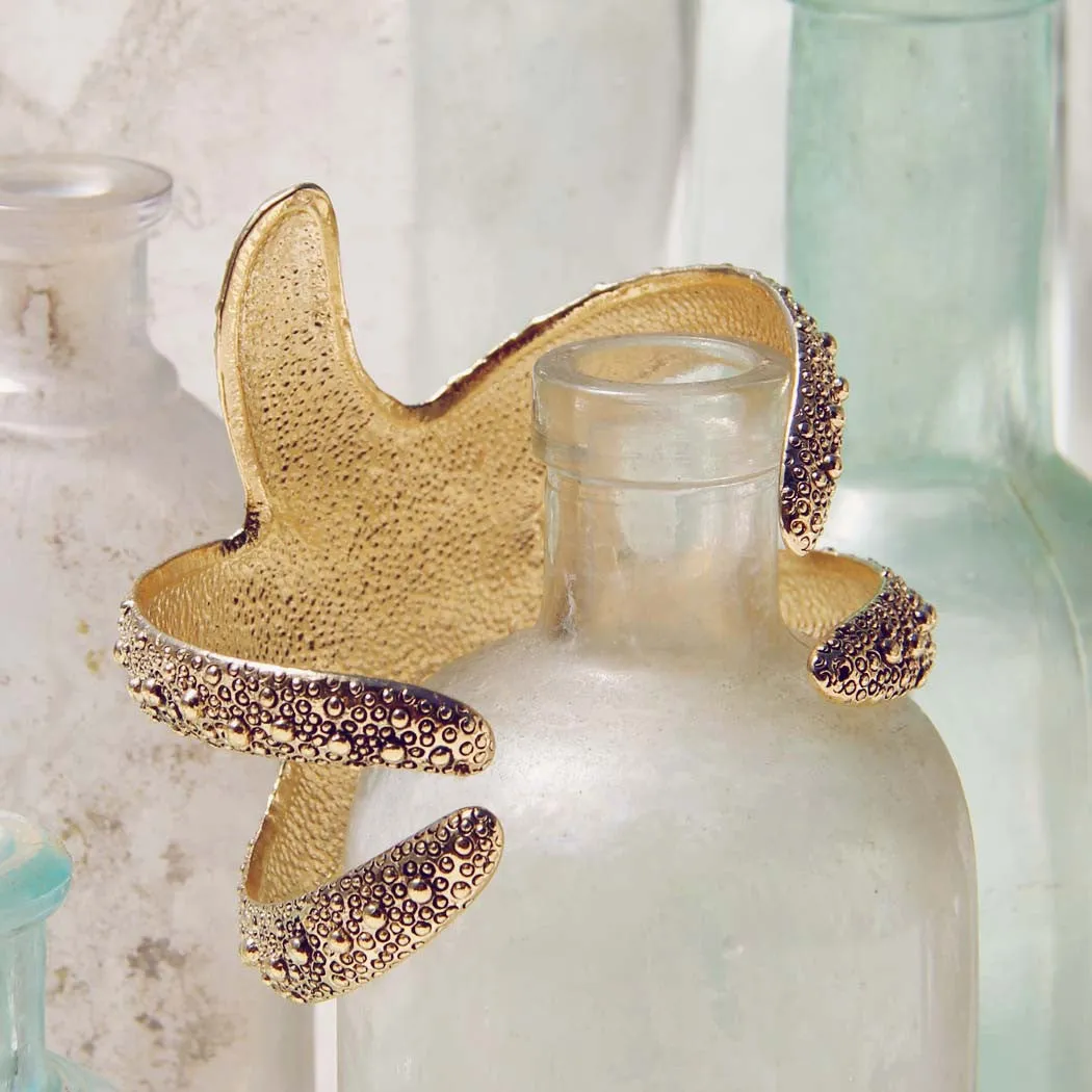 Sparkling Starfish Cuff Bracelet