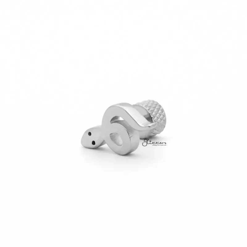 Stainless Steel Snake Fake Plug Earring