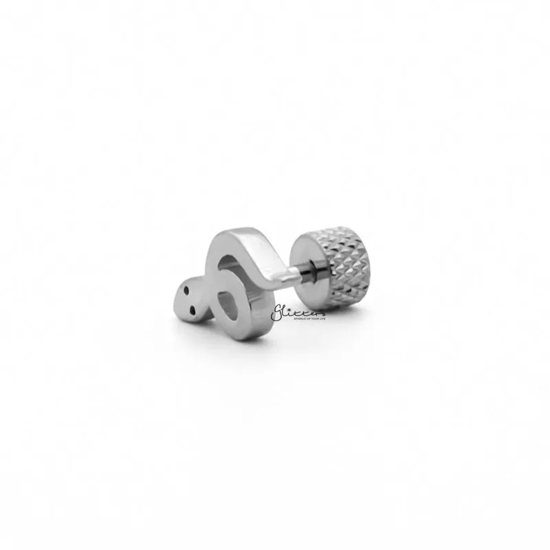 Stainless Steel Snake Fake Plug Earring